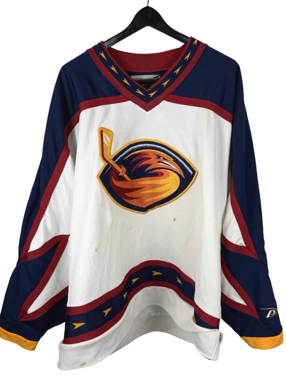 Vintage 2000s Pro Player Atlanta Thrashers RARE NHL Away Jersey Size 2XL